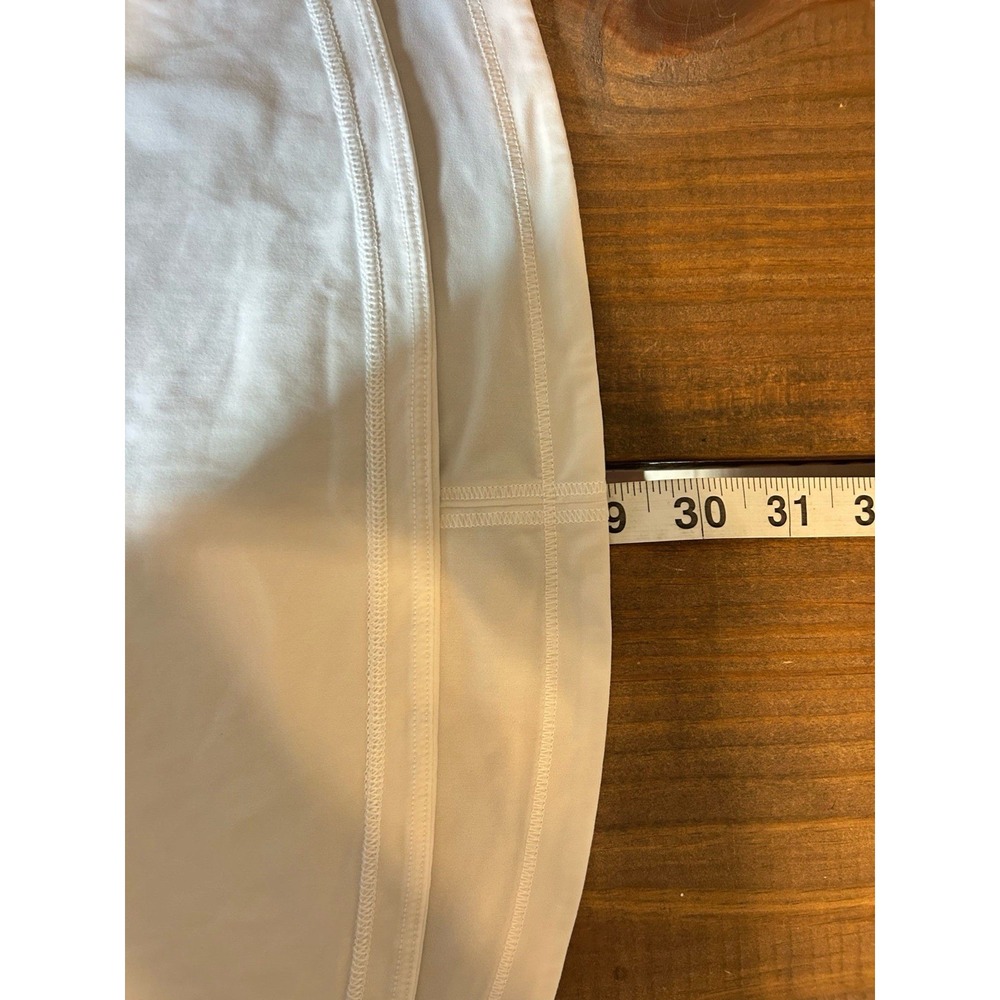 Lululemon women's white Align Hip-Length Racerback sculpt Tank Top 12 - Picture 5 of 7